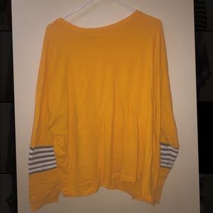 Yellow long-sleeved shirt